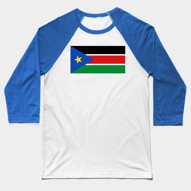 Flag of South Sudan Baseball T-Shirt by COUNTRY FLAGS